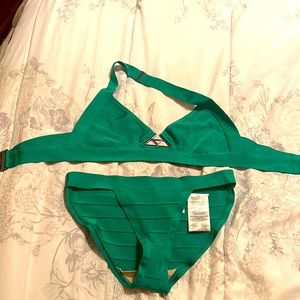 Herve leger Yvonne 2 piece bathing suit